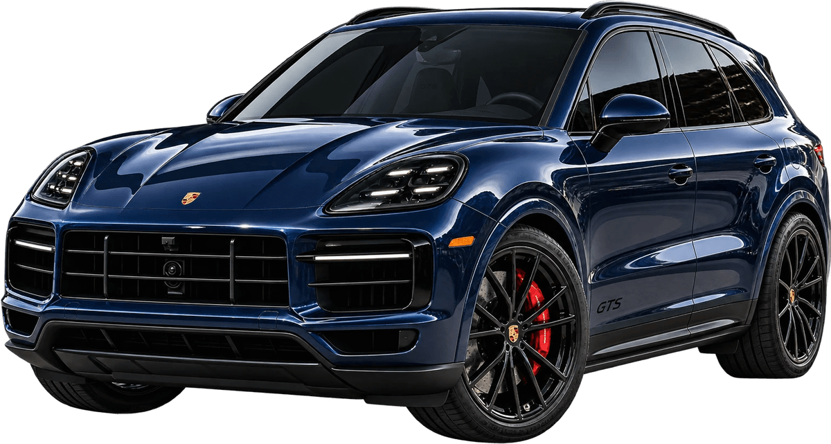 Ceramic coated Porsche Cayenne GTS in deep blue